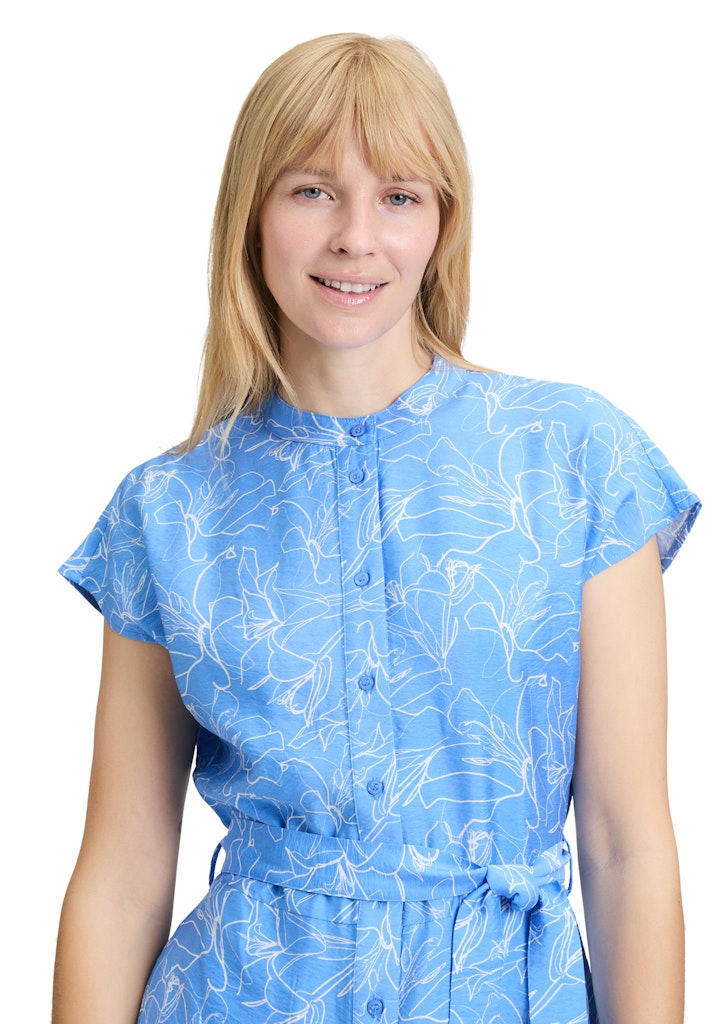 Betty & Co Damen Kleider Blue/Cream