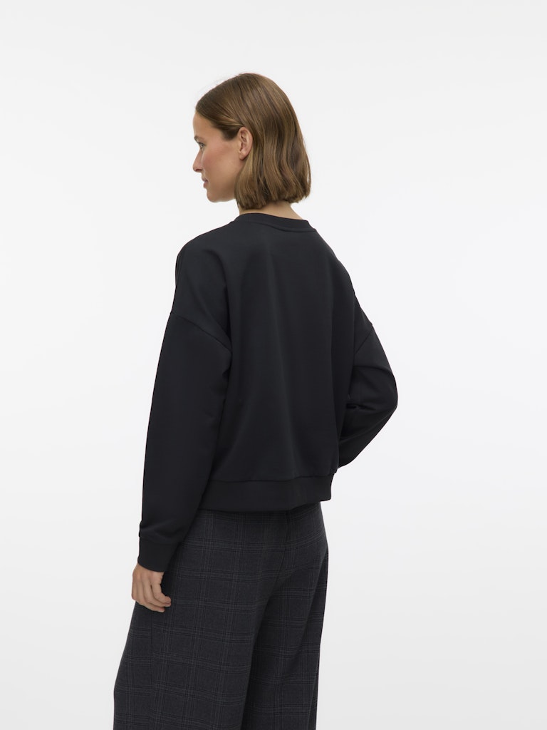 Vero Moda Damen Sweatshirts Black/Bloom