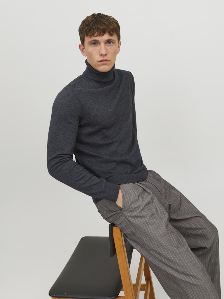 Jack & Jones Herren Pullover Dark Grey Melan