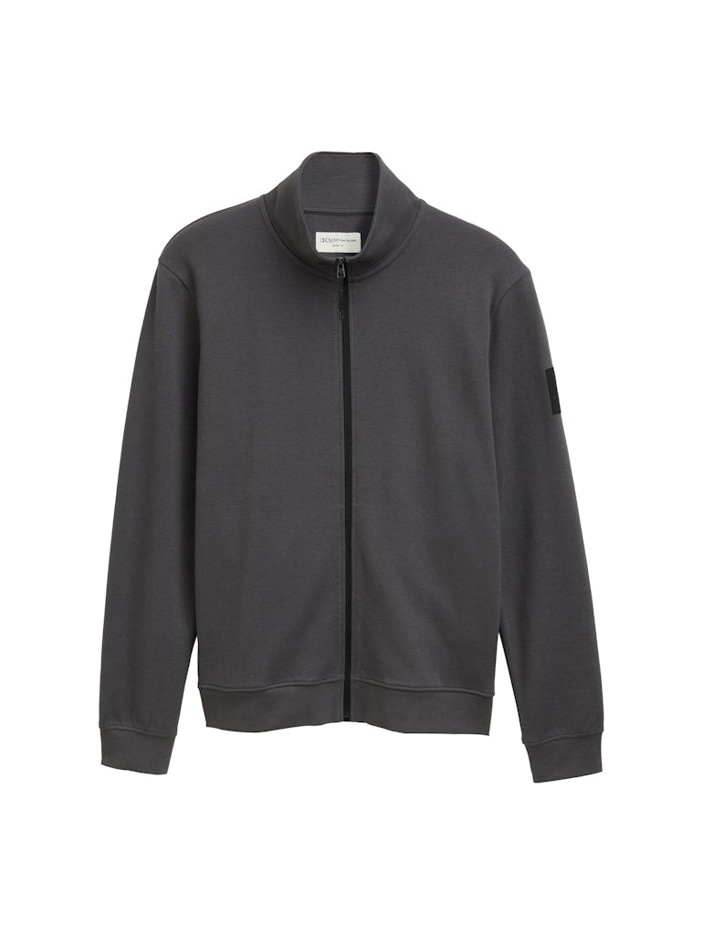 Tom Tailor denim Herren Sweatjacken Ash Grey
