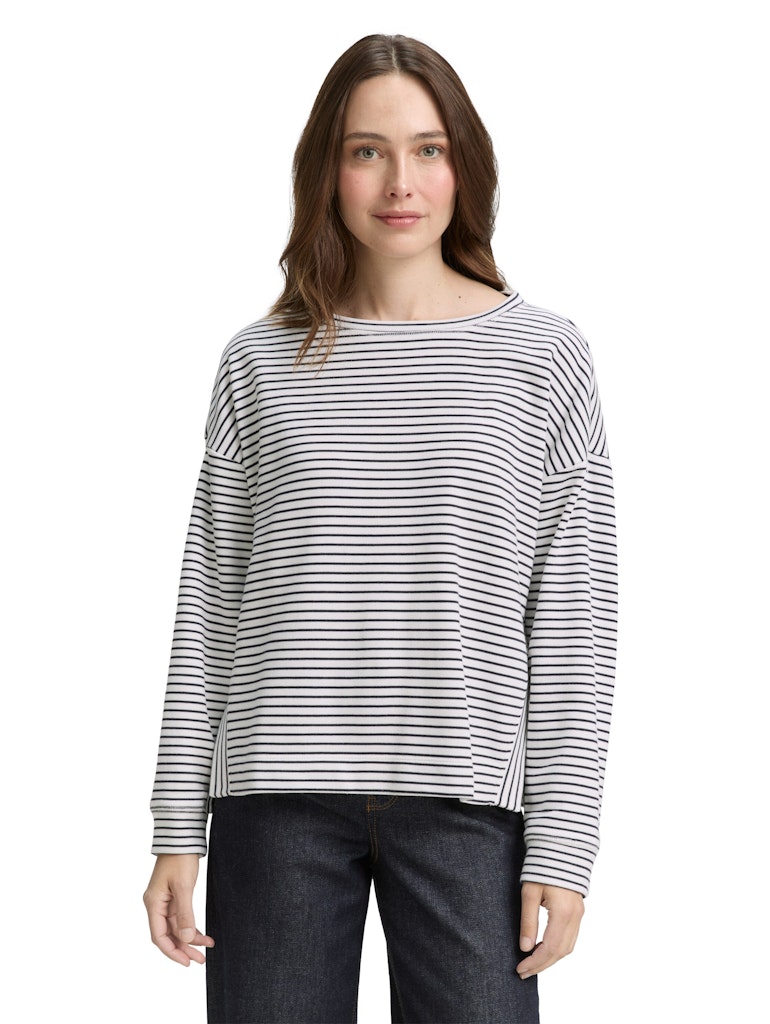 Tom Tailor Damen Sweatshirts Eclipse Blue Of