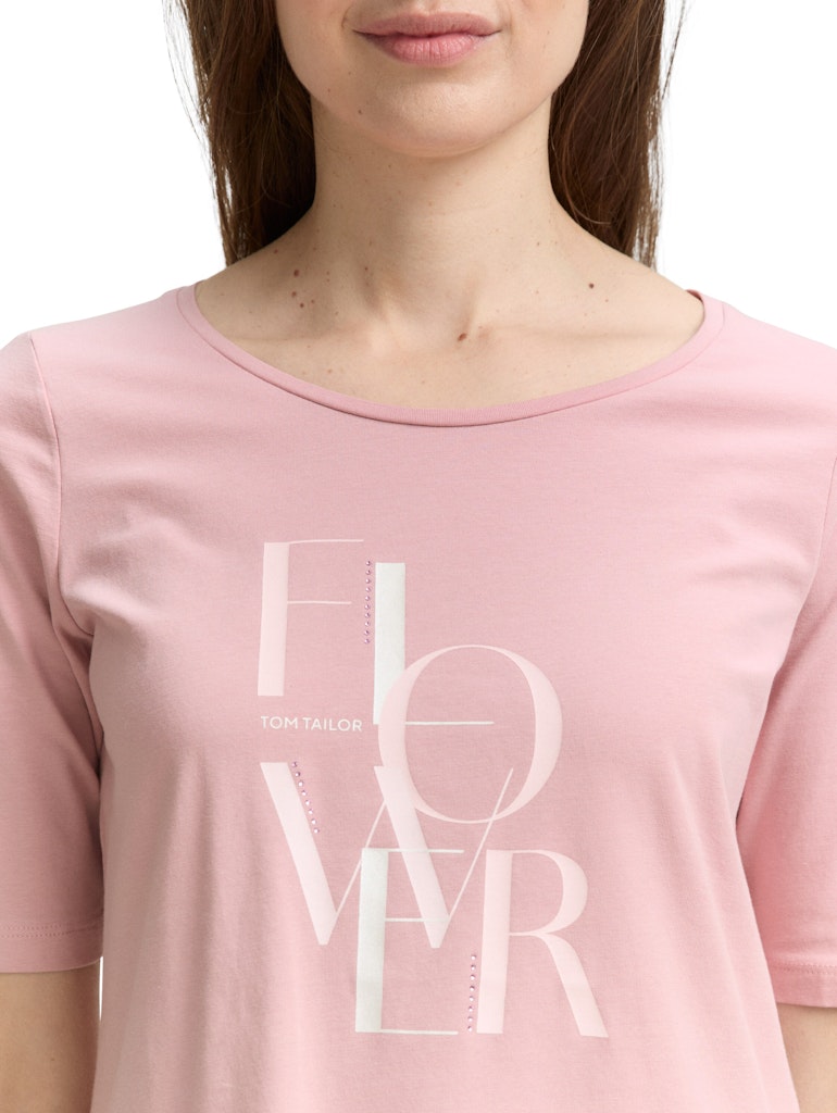 Tom Tailor Damen T-Shirts Morning Pink
