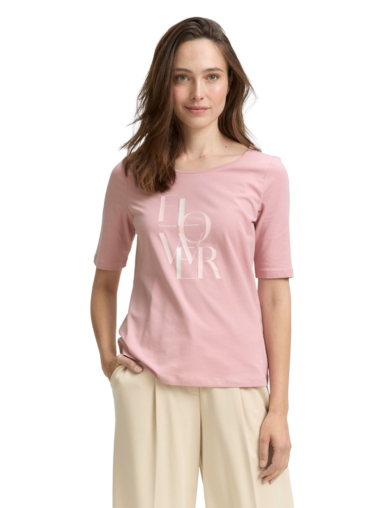 Tom Tailor Damen T-Shirts Morning Pink