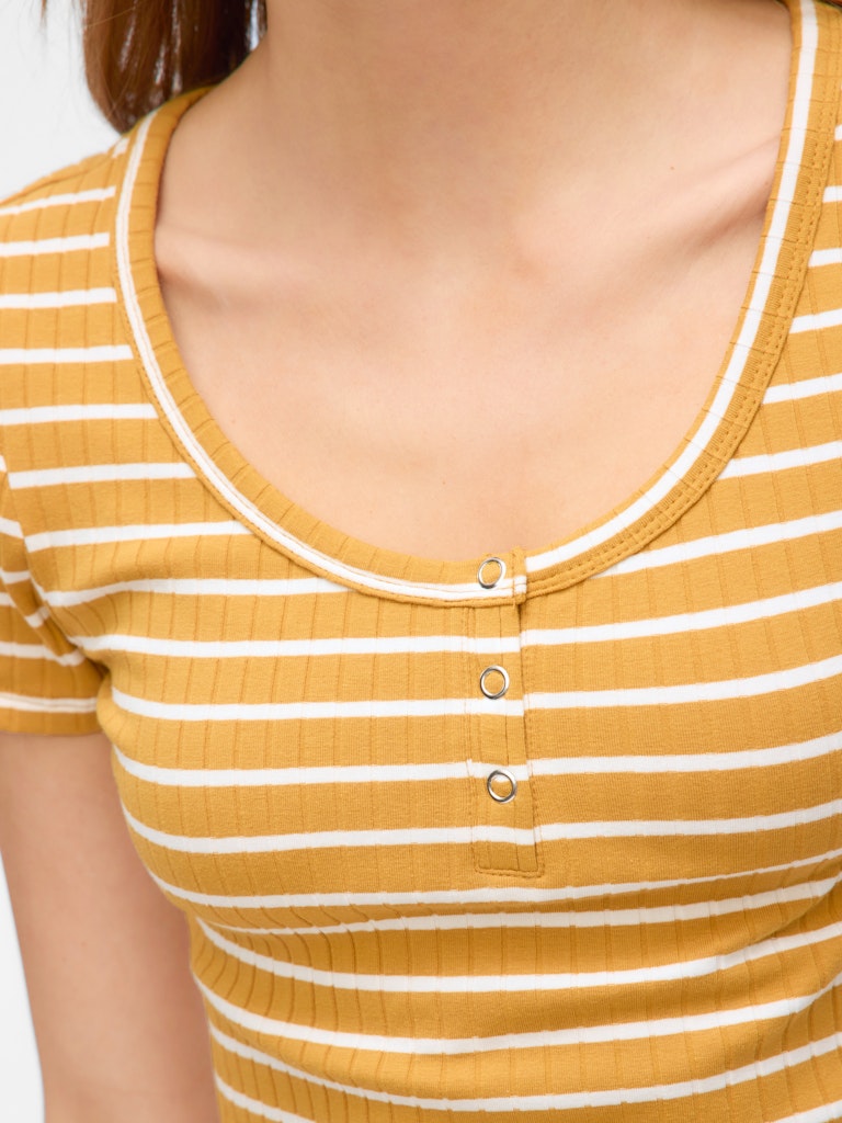 Vero Moda Damen T-Shirts Harvest Gold/Sn