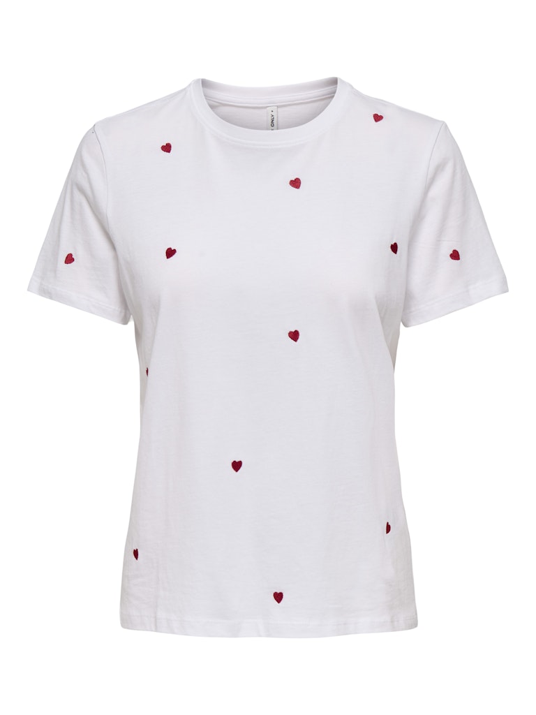 Only Damen T-Shirts Bright White/He