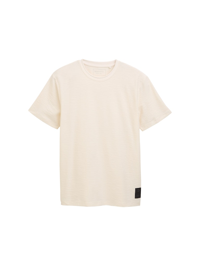 Tom Tailor denim Herren T-Shirts kurz Gardenia White