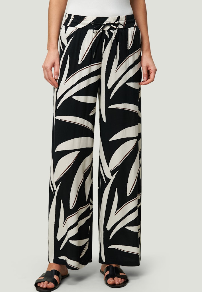 Zero Damen Hosen Blackcream
