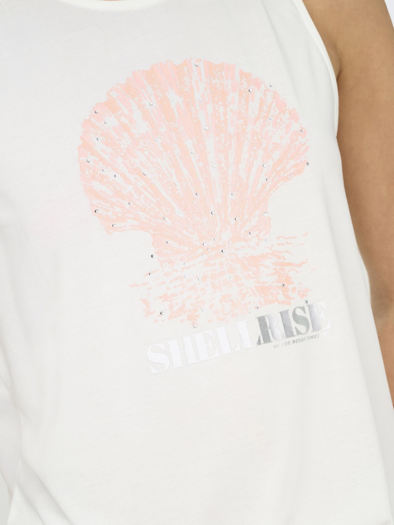 Only Damen T-Shirts Cloud Dancer/Sh