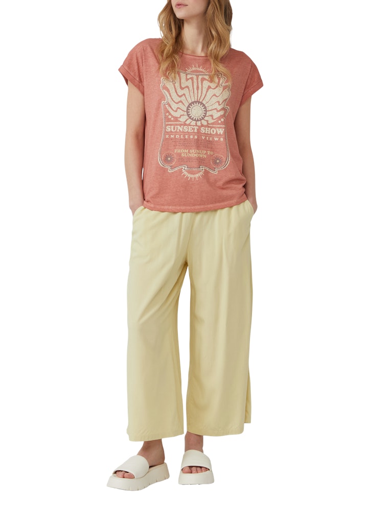 QS by S.Oliver Damen T-Shirts Orange