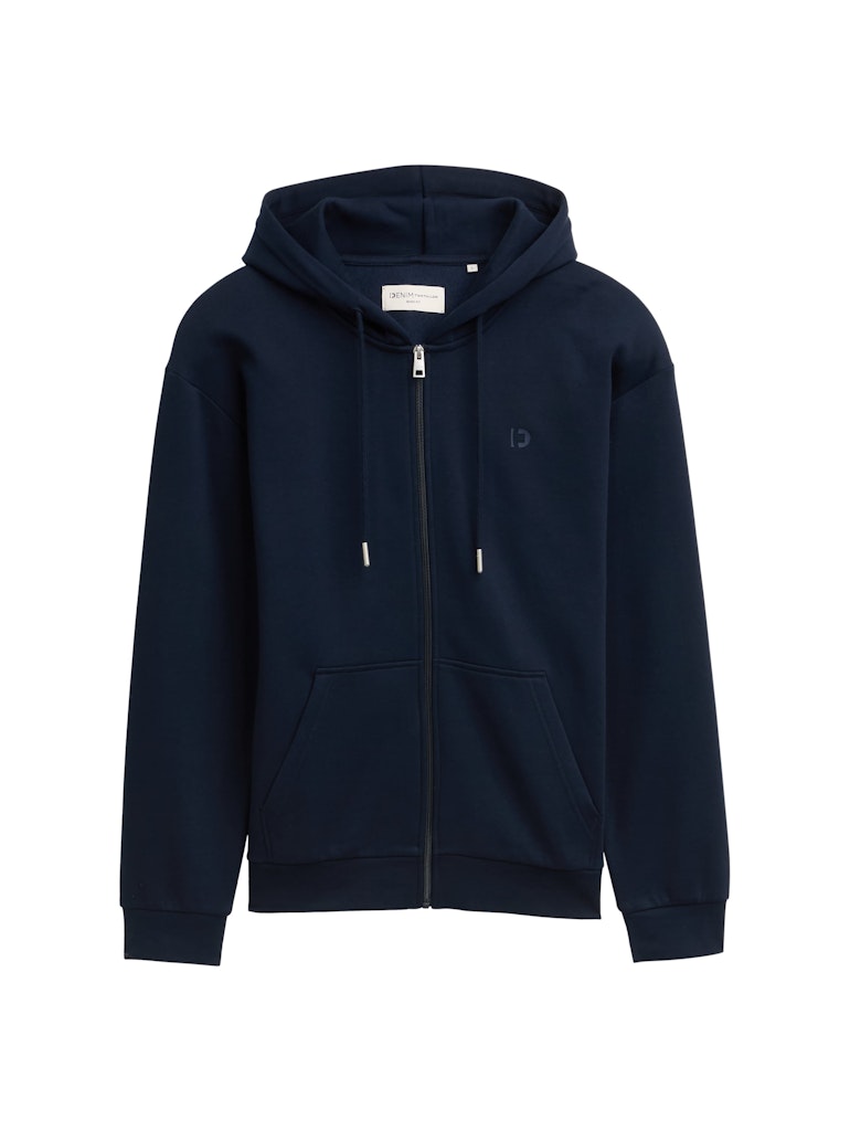 Tom Tailor denim Herren Sweatjacken Sky Captain Blu