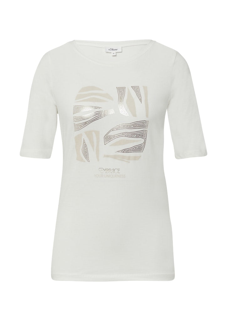 S. Oliver red Damen T-Shirts White