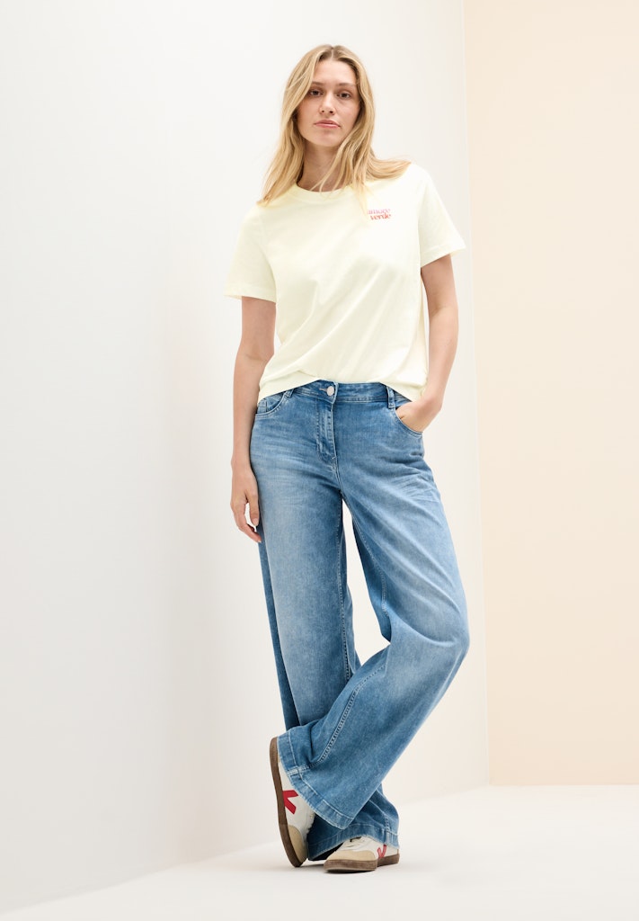 Cecil Damen T-Shirts  Vanilla W