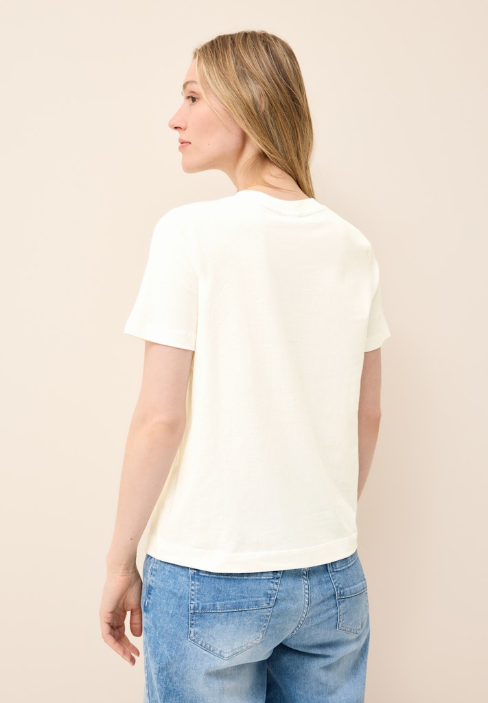 Cecil Damen T-Shirts  Vanilla W