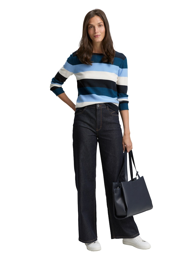 Tom Tailor Damen Sweatshirts Big Teal Knit S