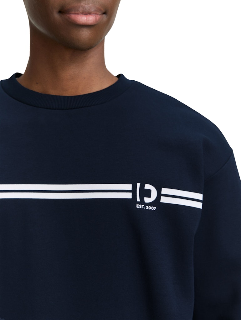Tom Tailor denim Herren Sweatshirts Sky Captain Blu