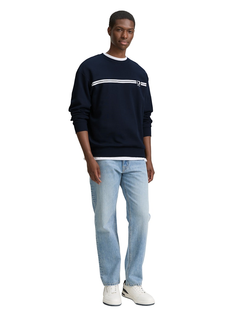 Tom Tailor denim Herren Sweatshirts Sky Captain Blu