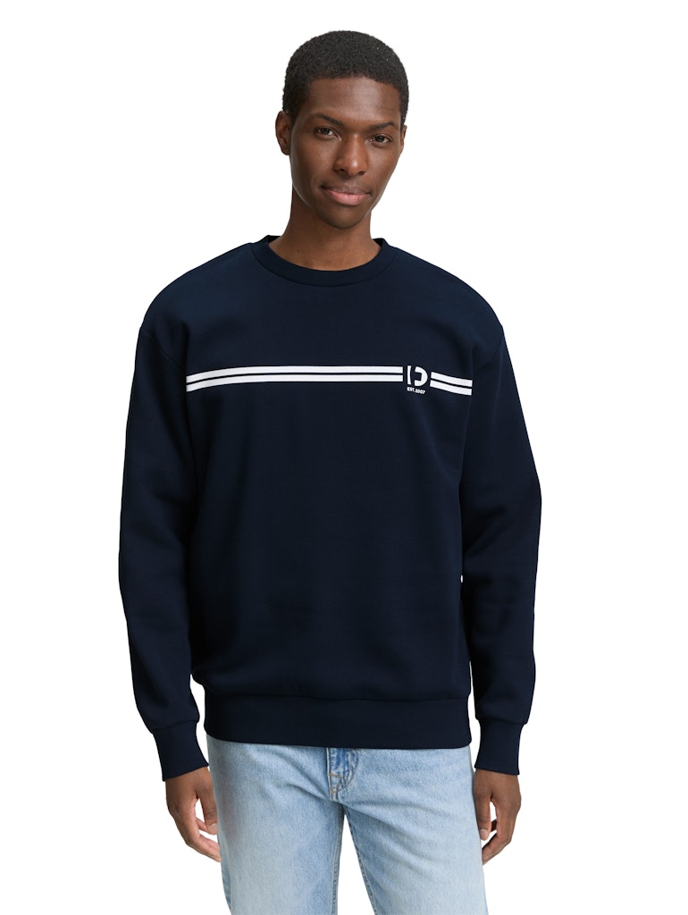 Tom Tailor denim Herren Sweatshirts Sky Captain Blu