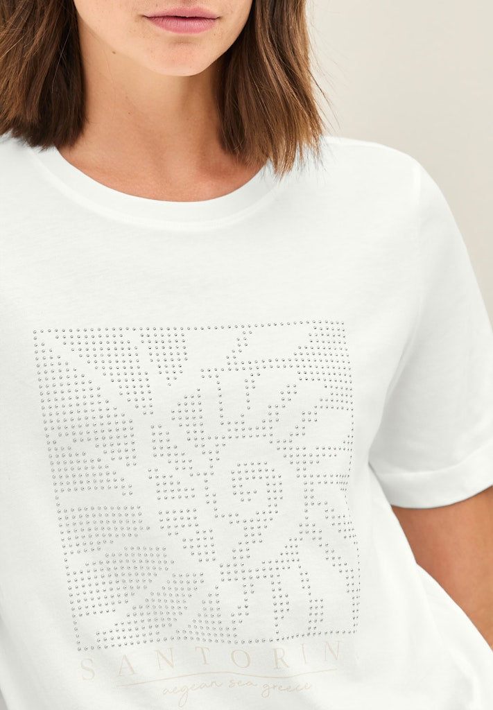 Cecil Damen T-Shirts  Vanilla W