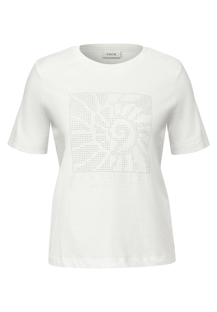 Cecil Damen T-Shirts  Vanilla W