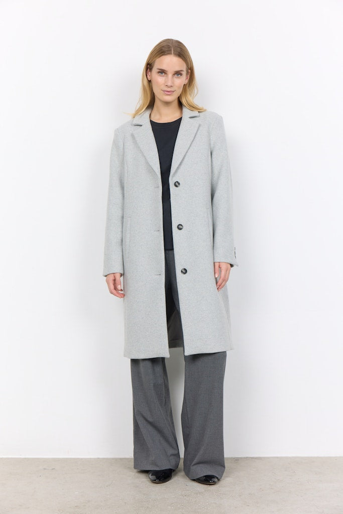 Soya Concept Damen Jacken Lt Grey Melange