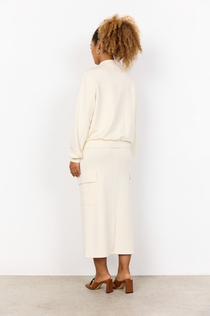 Soya Concept Damen Strickjacken Cream