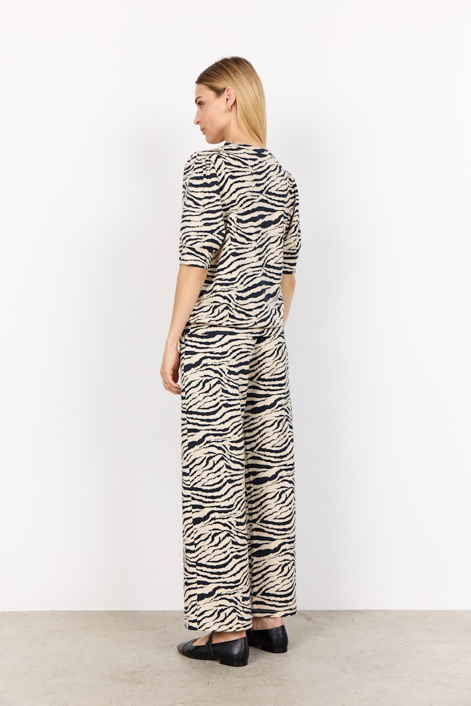 Soya Concept Damen Blusen Black Combi
