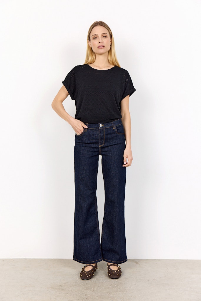 Soya Concept Damen Jeans Raw Blue Denim