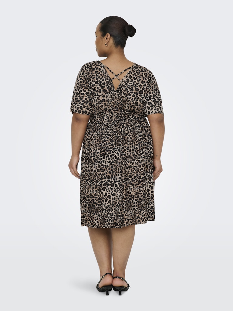Only Caramkoma Damen Kleider Cuban Sand/Leo