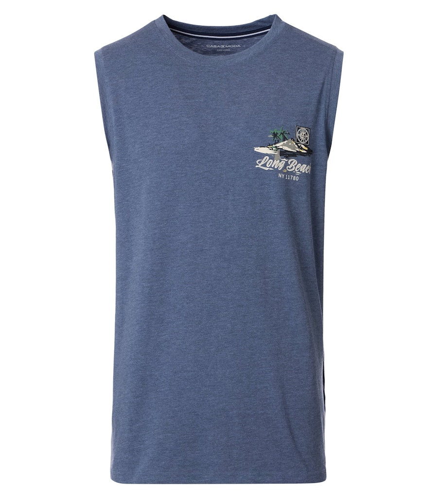 Casa Moda Herren T-Shirts kurz  Blau