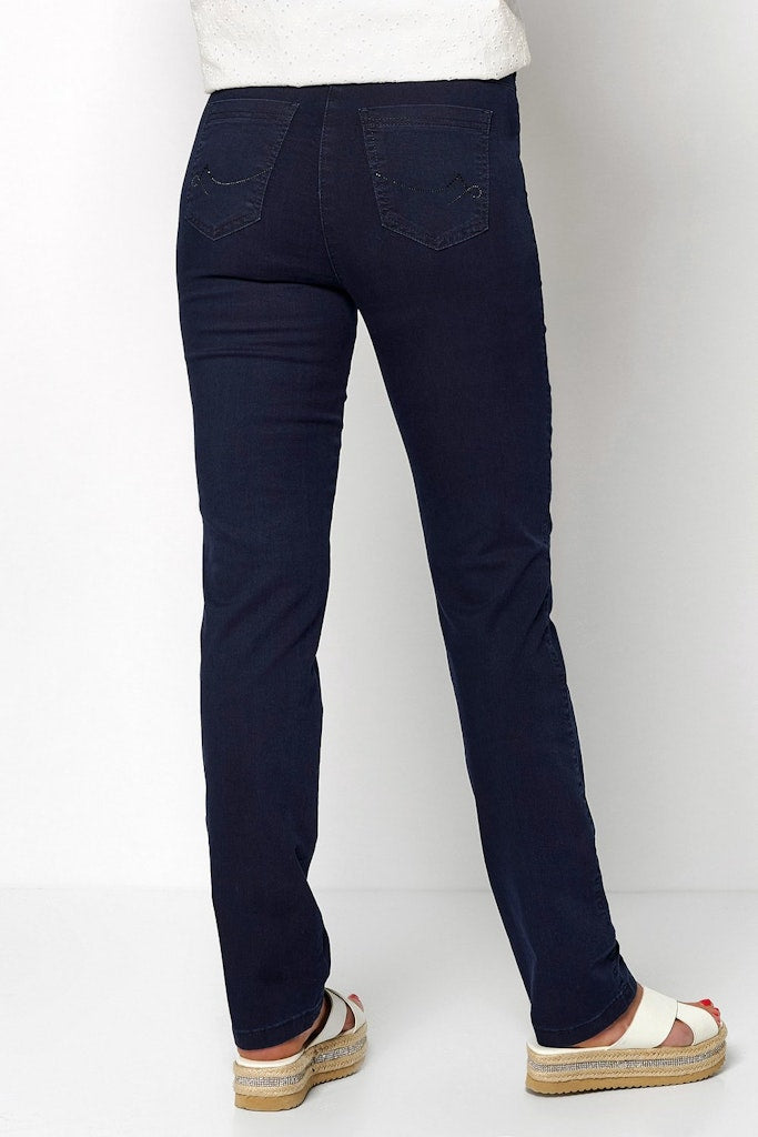 Toni Dress Damen Hosen Darkblue
