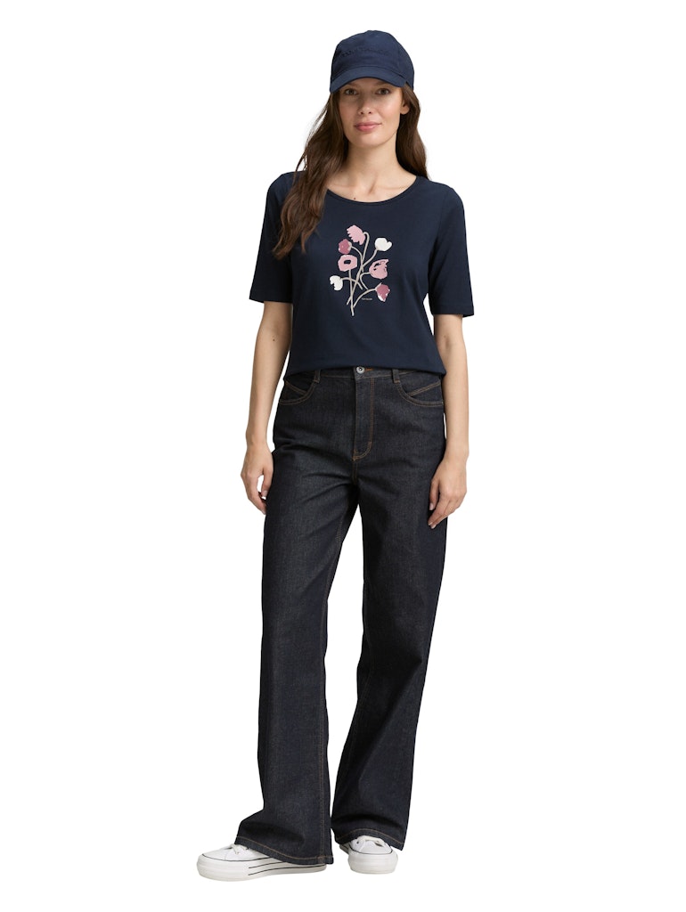 Tom Tailor Damen T-Shirts Lunar Eclipse