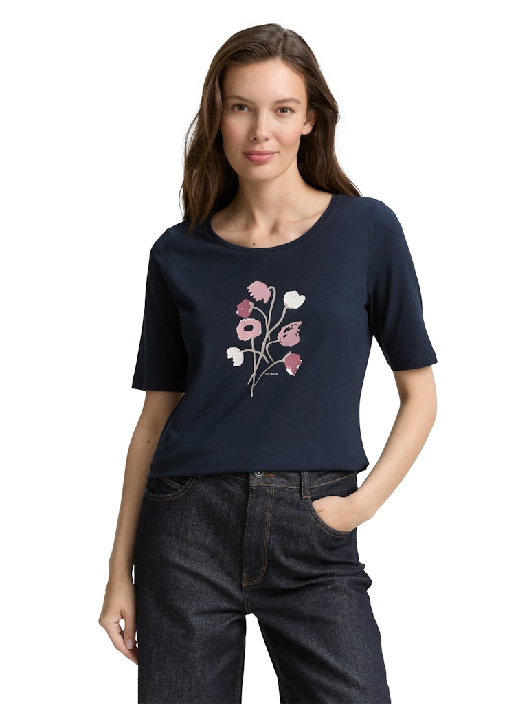 Tom Tailor Damen T-Shirts Lunar Eclipse
