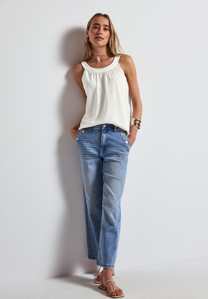 Street One Damen T-Shirts  Off White