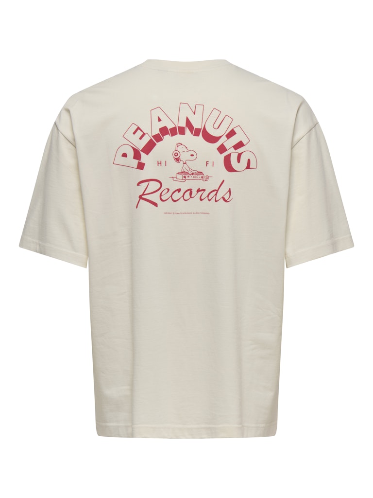 Only & Sons Herren T-Shirts kurz Egret/Dj