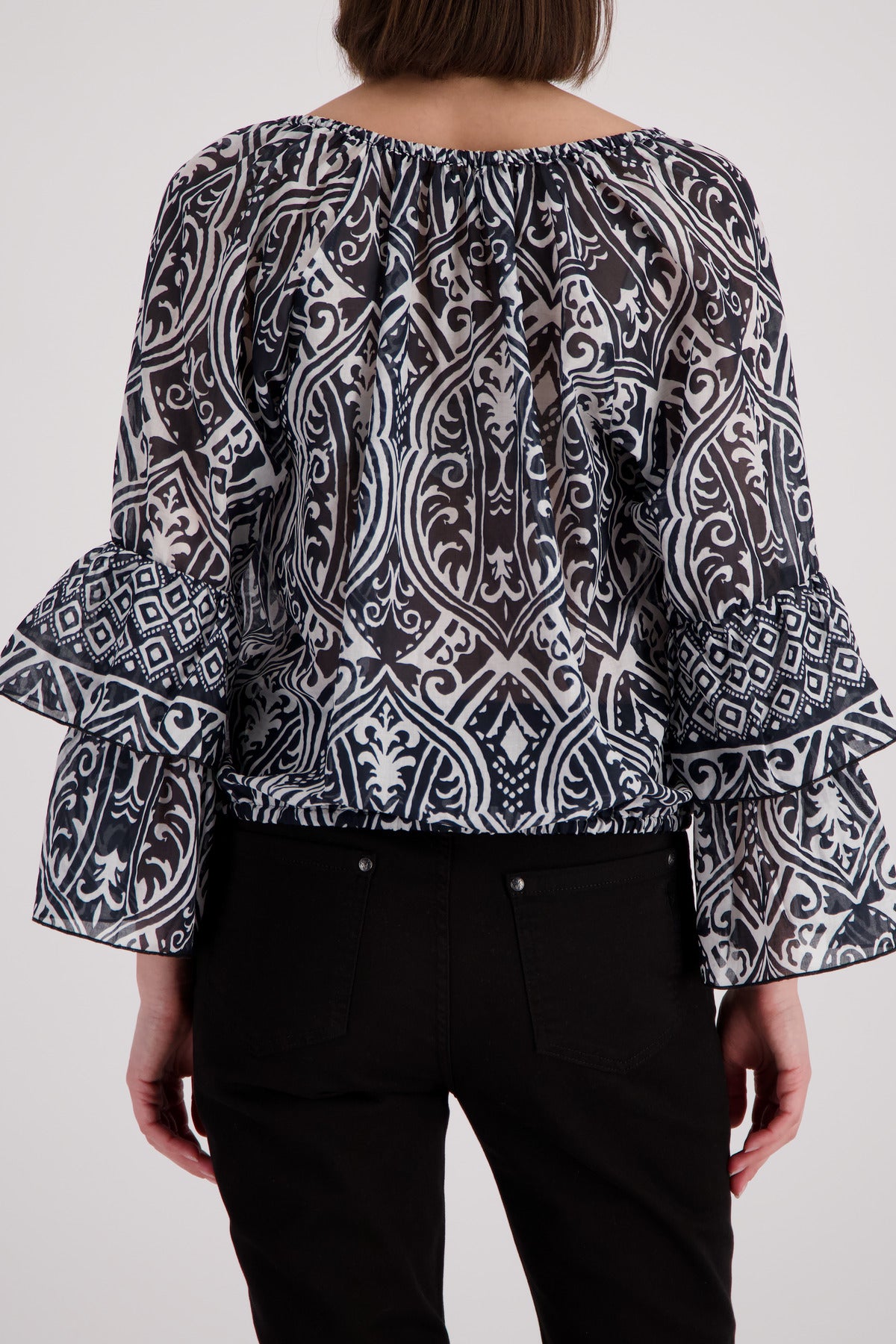 Monari Damen Blusen  Schwarz Gem