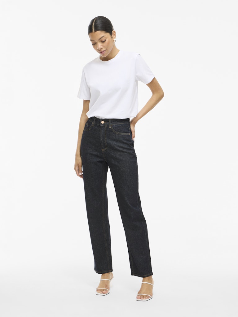 Vila Damen Jeans Dark Blue Denim