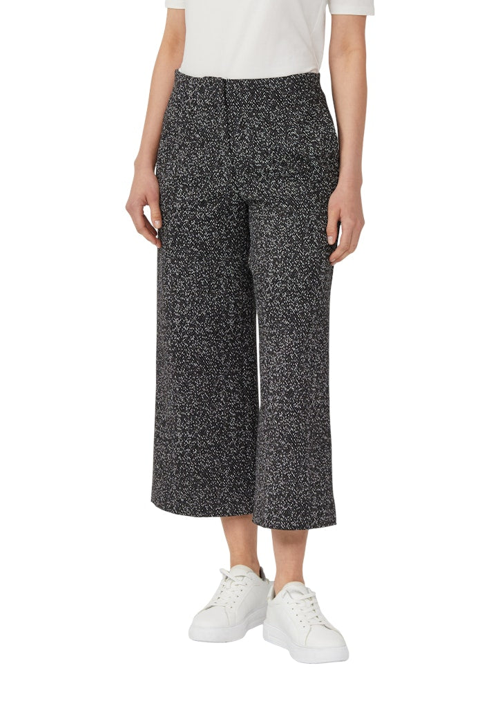 S. Oliver black Damen Hosen Grey/Black