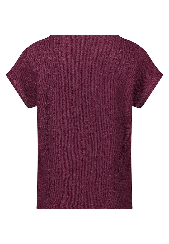 Cartoon Damen T-Shirts Dark Aubergine