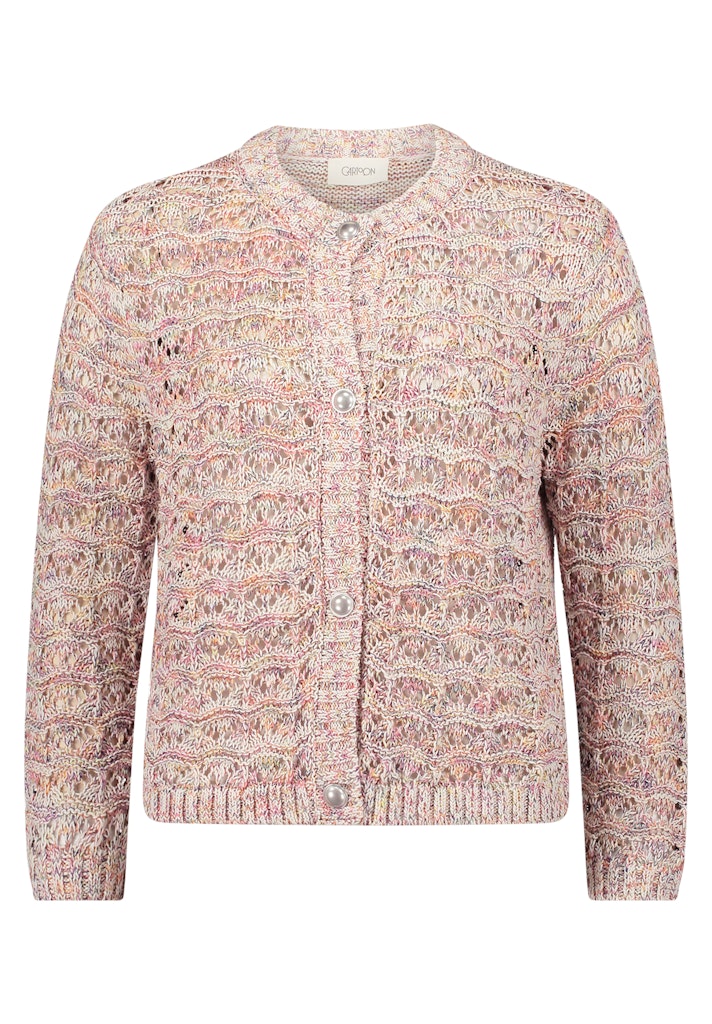 Cartoon Damen Strickjacken Cream/Blue