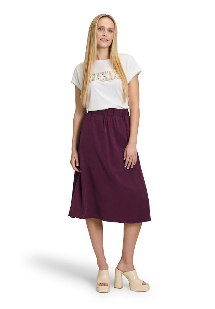 Cartoon Damen T-Shirts Patch Cream/Lig