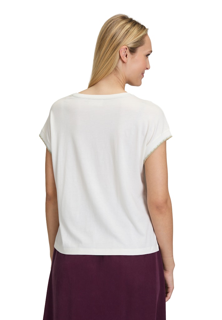 Cartoon Damen T-Shirts Patch Cream/Lig