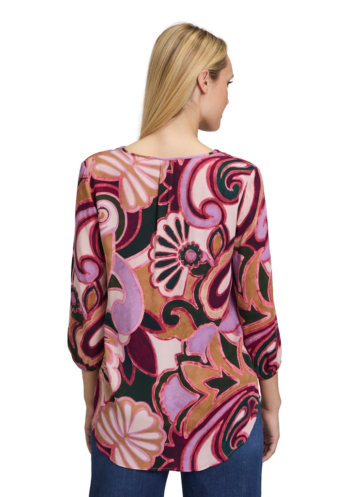 Cartoon Damen Blusen Purple/Rosé