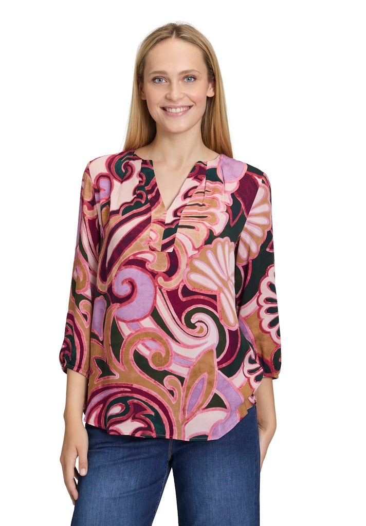 Cartoon Damen Blusen Purple/Rosé