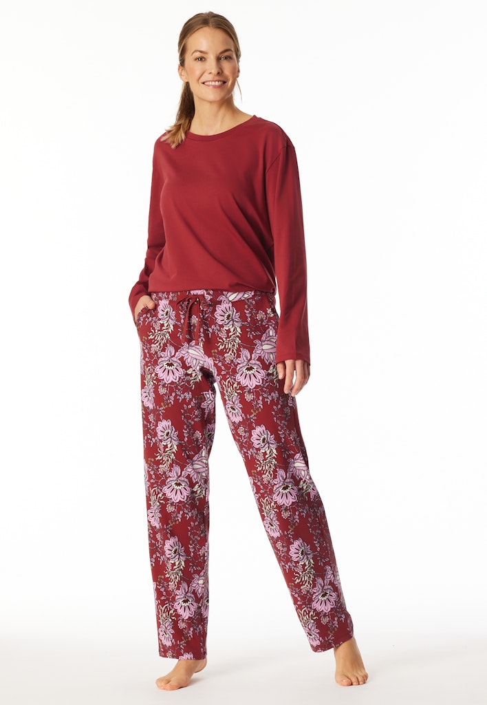 Schiesser Hose Dunkelrot