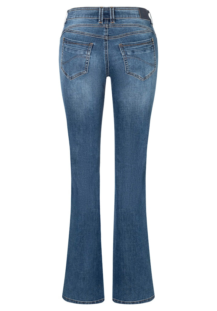 Timezone Damen Jeans  Mid Blue W