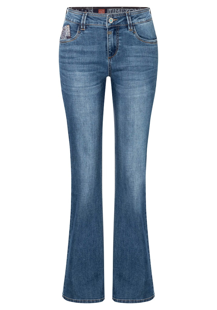 Timezone Damen Jeans  Mid Blue W