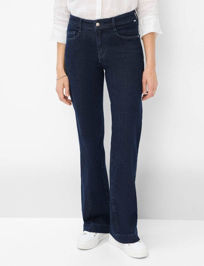 Brax Damen Jeans Clean Dark Blue