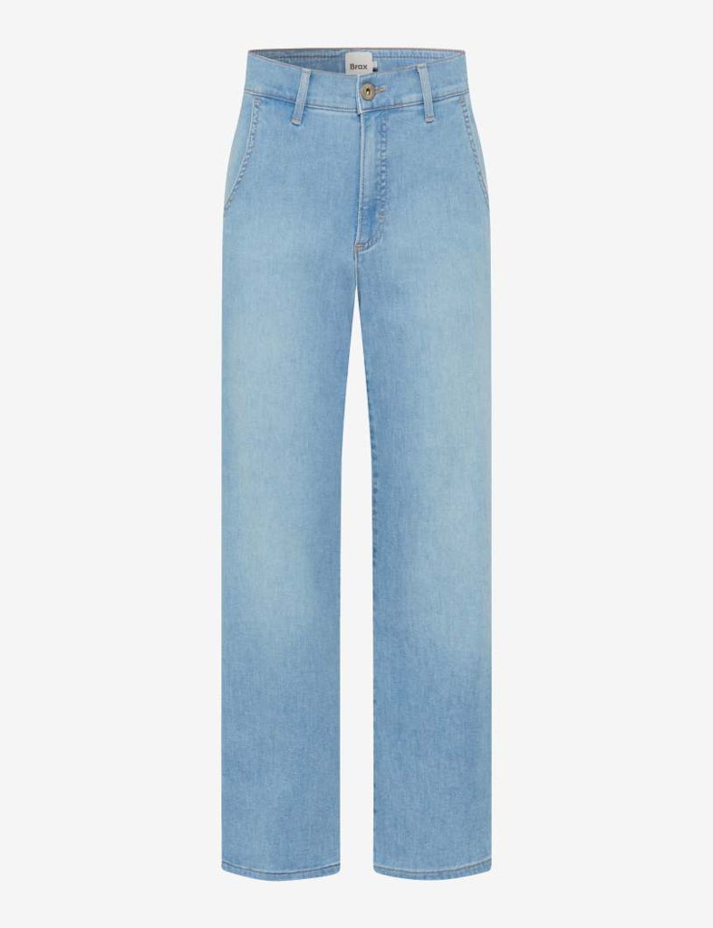 Brax Damen Jeans Used Light Blue