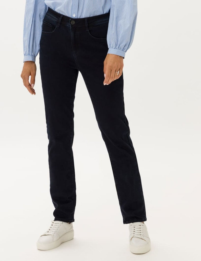 Brax Damen Jeans Clean Dark Blue