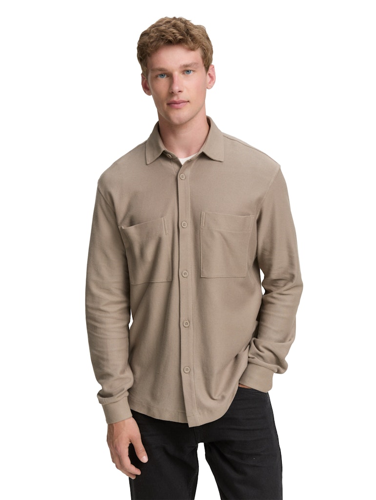Tom Tailor denim Herren Hemden lang Roasted Nut Bro